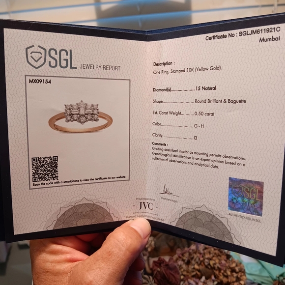 Sale!! .5 carat new diamond cluster ring - Picture 9 of 11